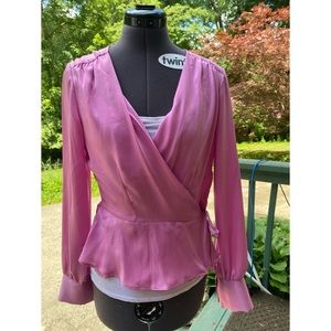 NWT Highline Wrap Pink Blouse